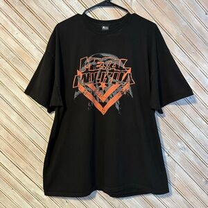 Metal Mulisha Vintage Motocross Black Tee Orange Graphic Retro 2XL